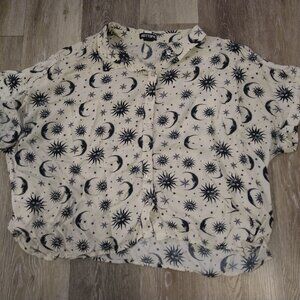 Hot Topic Celestial Crop Top XXL